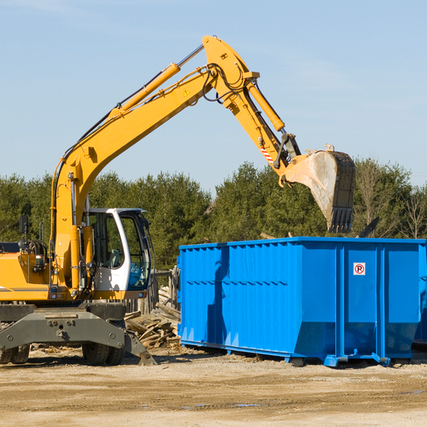 can i choose the location where the residential dumpster will be placed in Whitmore Lake MI